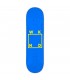 WKND WOOD LOGO-BLUE/YELLOW 8.125