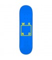 WKND WOOD LOGO-BLUE/YELLOW 8.25