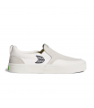 Cariuma-SLIP ON Skate PRO Off-White Canvas Vintage White Suede Black Logo  - 9,5/42