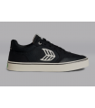 Cariuma-VALLELY Skate Black Suede and Cordura Ivory Logo  - 9,5/42